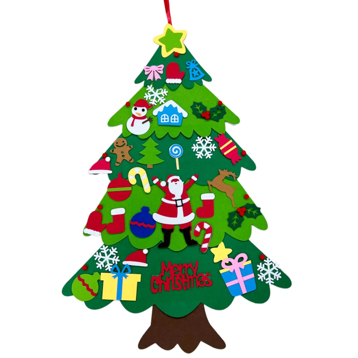Árvore-de-Natal Decorada-Enfeite-de-Natal-Educativo-Para-Crianças-11