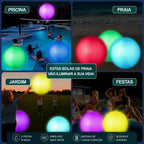 Bola led solar iluminação flutuante Impermeável decoração jardim para vários momentos de confraternizações 