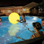 Bola led flutuante para piscina iluminação e decoração externa diversão em família tazmo casa   