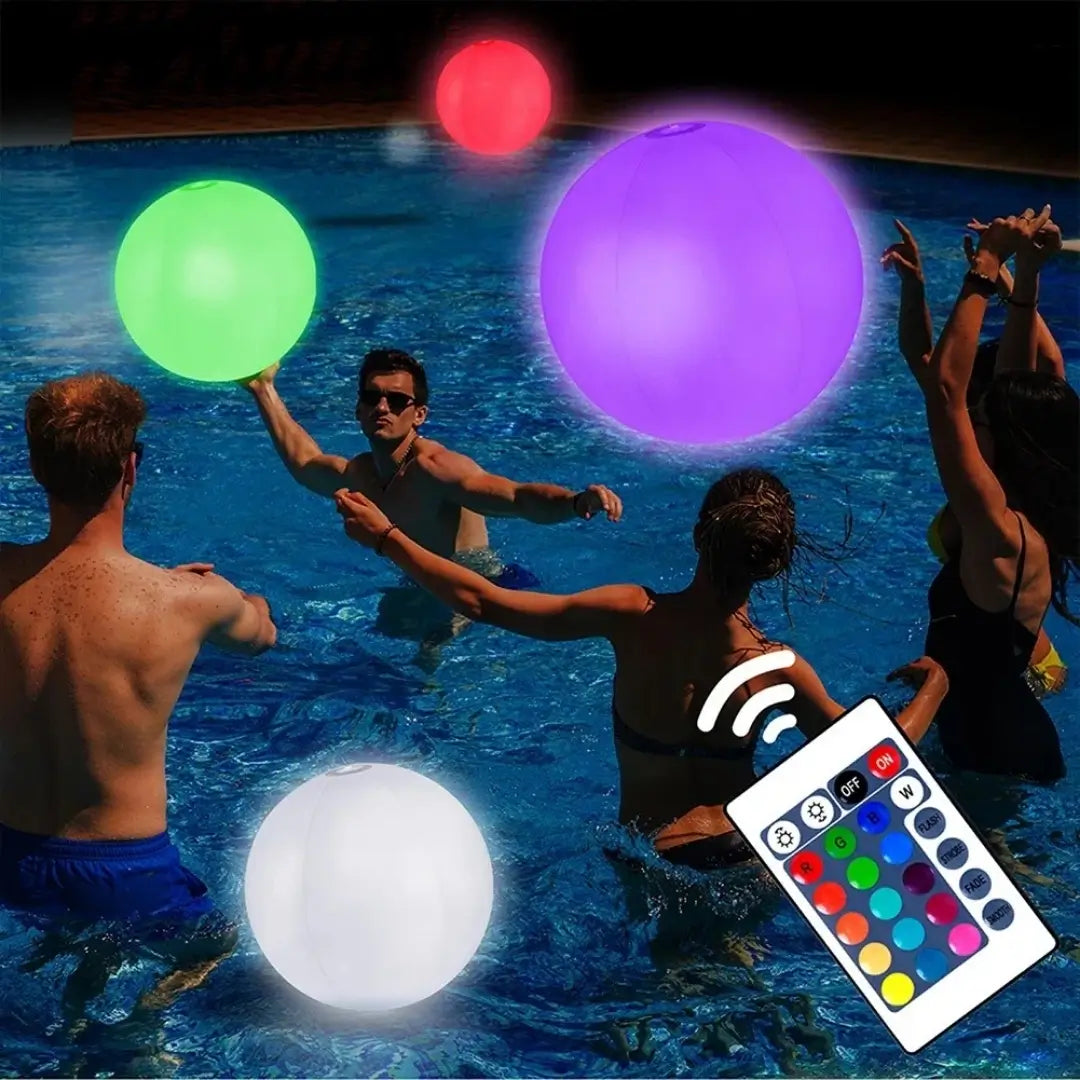 Bola led solar iluminação flutuante Impermeável decoração jardim diversão na piscina 