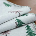 Caminho de Mesa Natal com Borla Trilho de Mesa Merry Christmas Tazmo Árvore de Natal Decoração Mesa Posta 