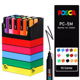Caneta Posca Kit PC - 5M (15 Cores)