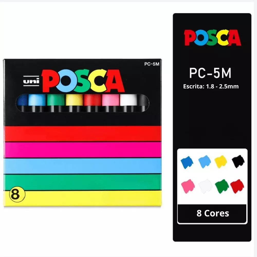 caneta-posca-uni-cores-multiuso-kit-caneta-posca-tazmo-7231