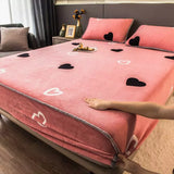 Protetor de Colchão Rosa Coração