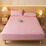 Capa de Colchão Acolchoada Rosa