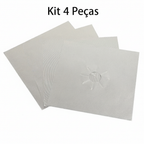Kit 4 Peças Prata Protetor de Fogão Fribraton Tazmo Casa 