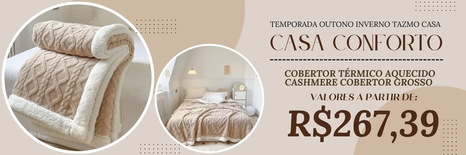 cobertor térmico aquecido para casal cashmere tazmo casa 
