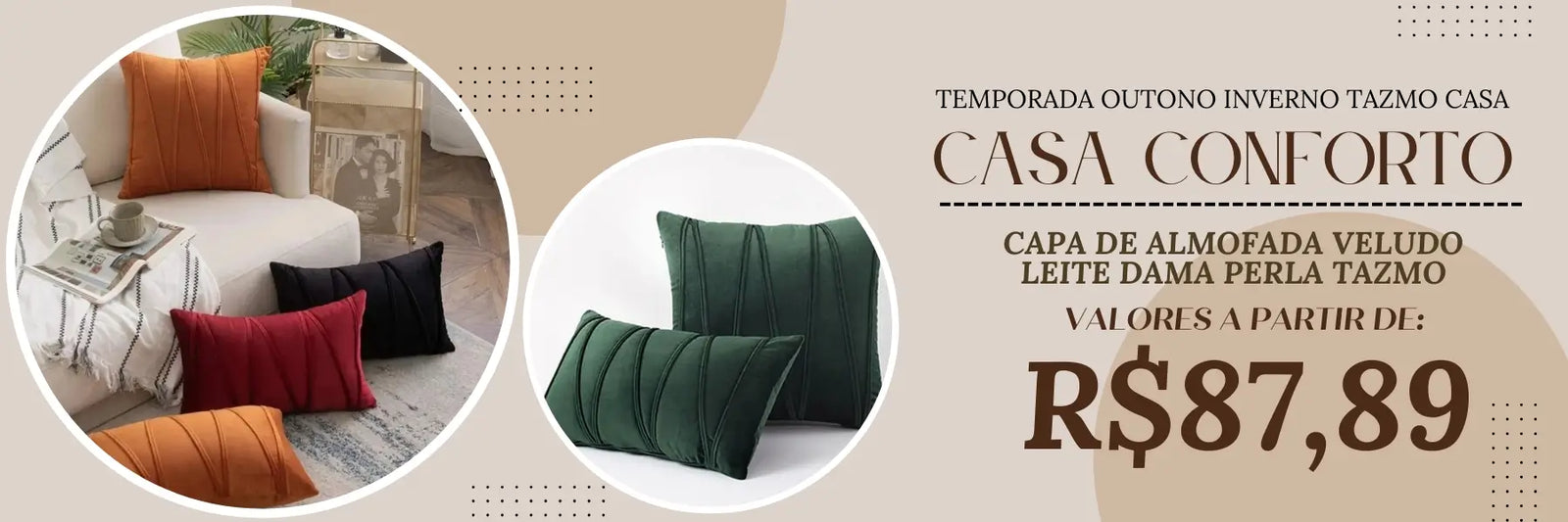 capa de almofada de veludo leite dama perla tazmo casa 