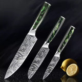 Jogo de Faca (Conj 3pç / Chef 8 + Santoku 7 + Frutas 3.5 Polegadas)