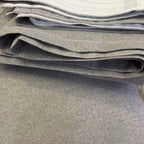 cortina de linho cinza detalhes da costura e bodas 