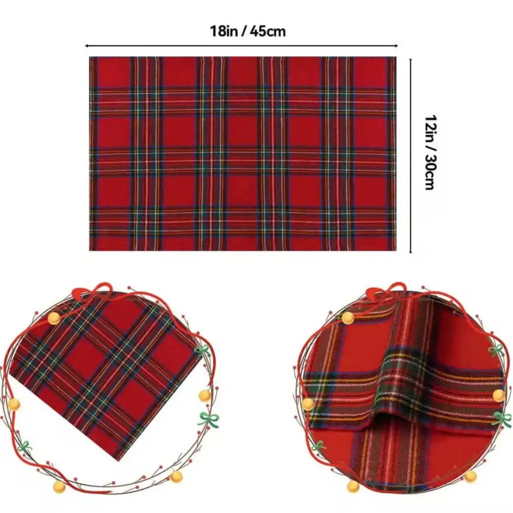 guardanapos-de-tecido-Natal-xadrez-vermelho-tazmo