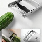 descascador de nox cortador de frutas e legumes utensilio gourmet descascando e cortando pepino 
