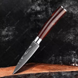 Faca de Aço Damasco Nebula Merlot Cozinha e Cutelaria