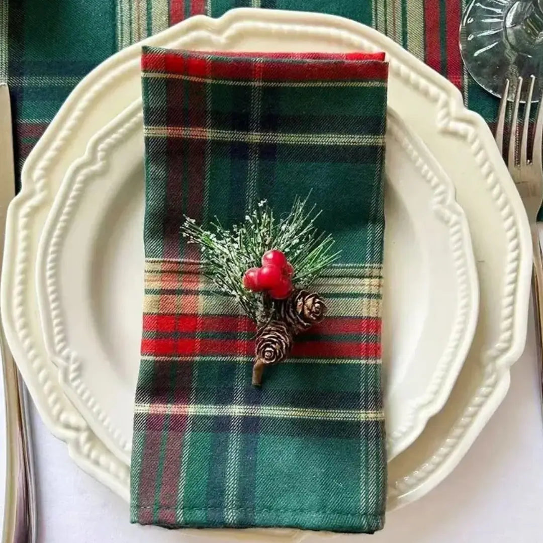 guardanapo-de-Tecido-Natal-verde-xadrez-tazmo-casa