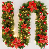 Guirlanda de Natal com Luz Led Flowers Colors Tazmo