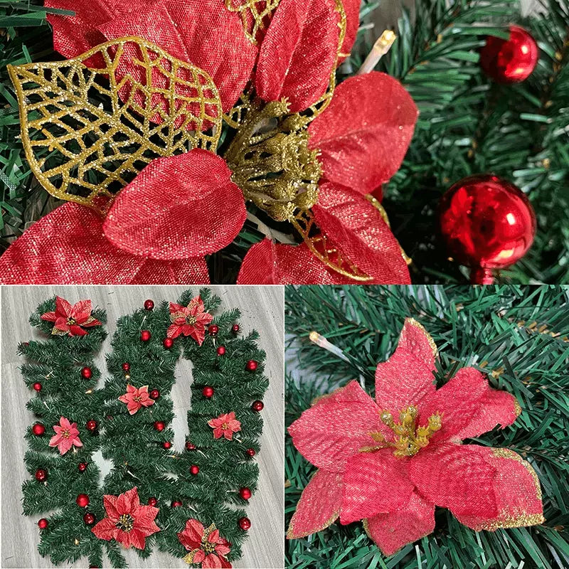 GUIRLANDA DE NATAL COM LUZ LED FLOWERS COLORS