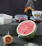 TAMPAS DE SILICONE PARA COZINHA KIT 6PÇ