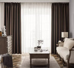 CORTINA DE LINHO CAMPARI OXFORD, MODERNA PARA SALAS E QUARTOS