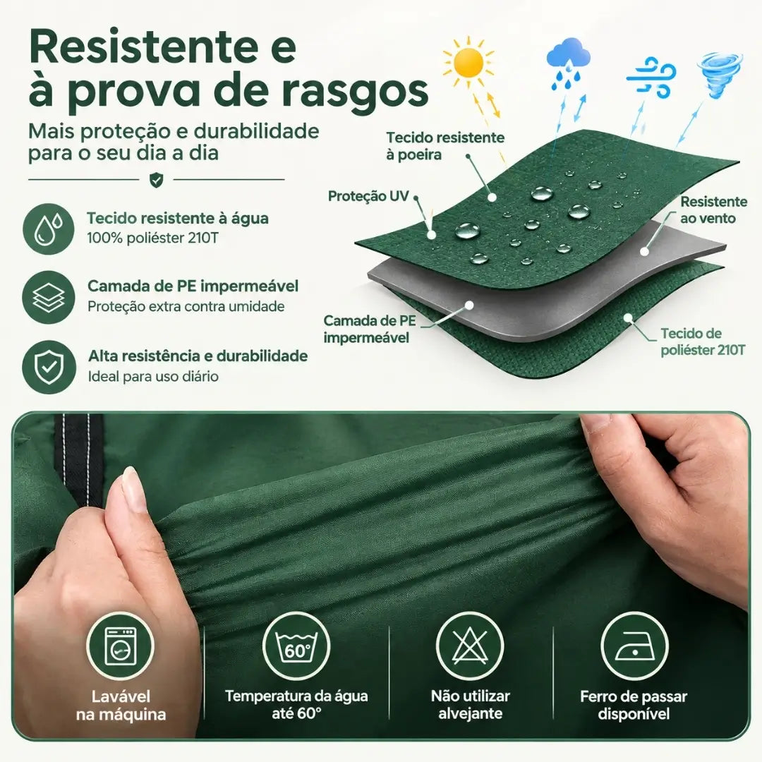Saco de Armazenamento Impermeável Para Árvore de Natal Tazmo Casa Resistente e Á Prova de rasgos 