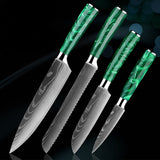 Conjunto de Facas (Conj 4pç / Chef 8 + Pão 8 + Santoku 5 + Frutas 3.5 Polegadas)