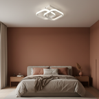 Luminária de teto led para sala moderna quadrada branca tazmo casa decoração quarto de casal 