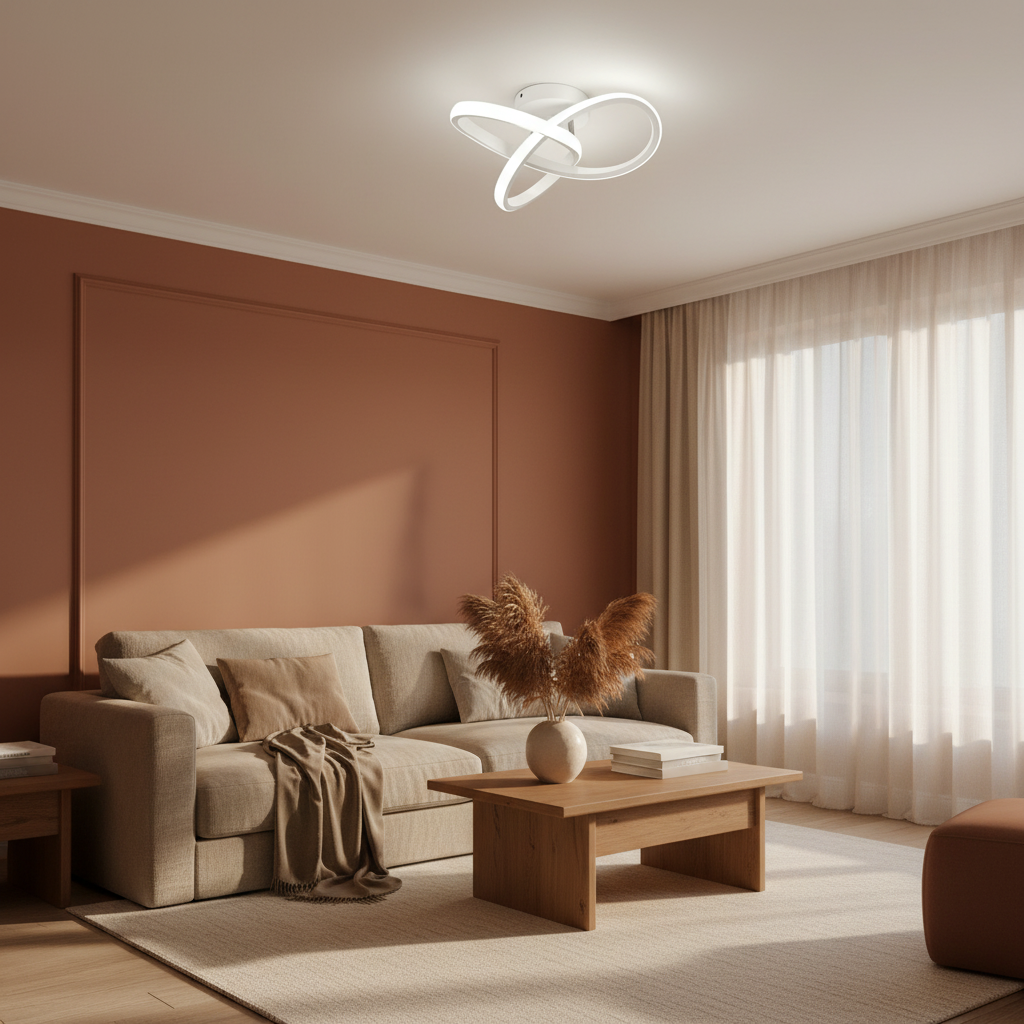 Luminária de teto led para sala moderna minimalista branca tazmo casa decoração sala de estar 
