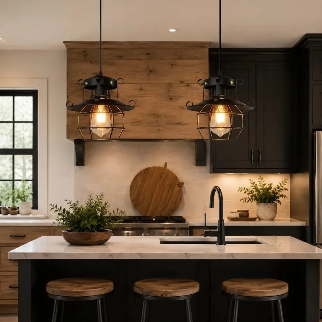 luminária de teto rustica aragon lustre decoração vintage cozinha tazmo casa