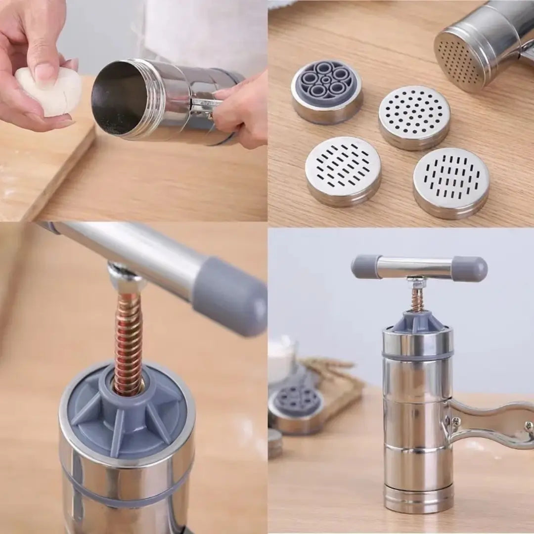 Máquina de macarrão manual de aço inox artesanal tazmo casa detalhes do produto 
