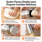 Máquina de macarrão manual de aço inox artesanal tazmo casa quatro passos simples para preparar uma macarronada caseira deliciosa 