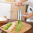 Máquina de macarrão manual de aço inox artesanal tazmo casa fazendo macarronada em casa 