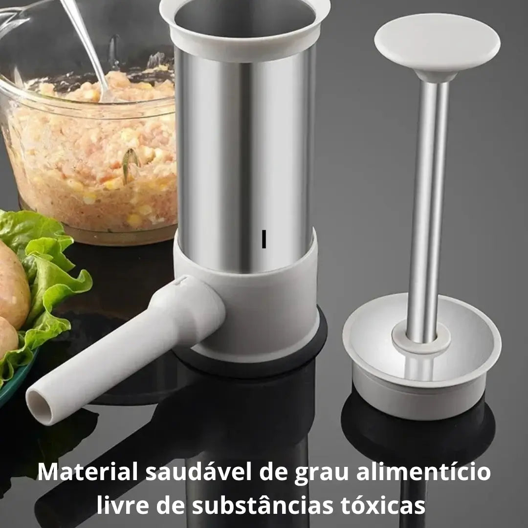 Máquina manual para linguiça e almôndega artesanal tazmo casa material livre de substâncias tóxicas 