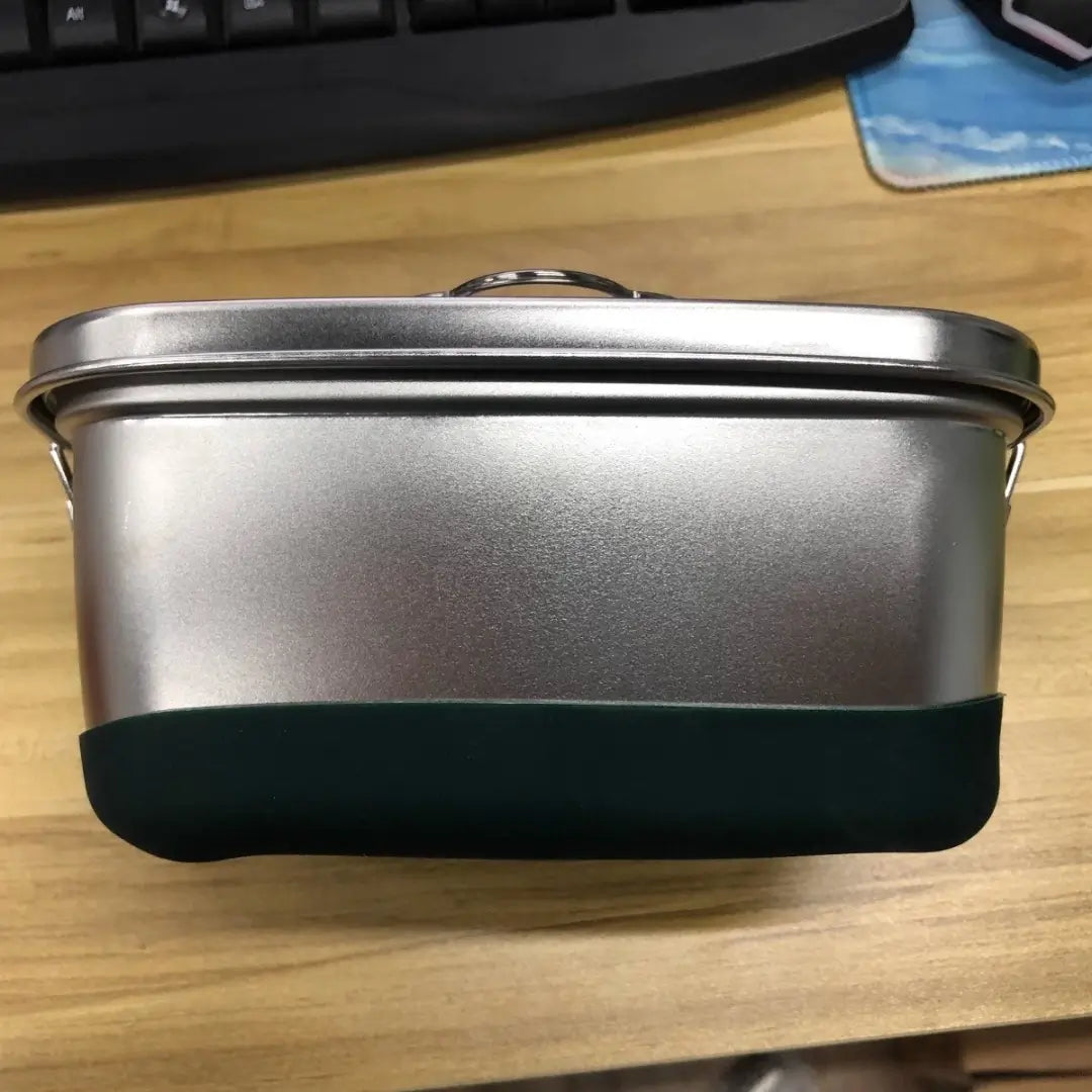 Marmita inox com divisória cantina masuyo com 2000ml e base emborrachada antiderrapante  