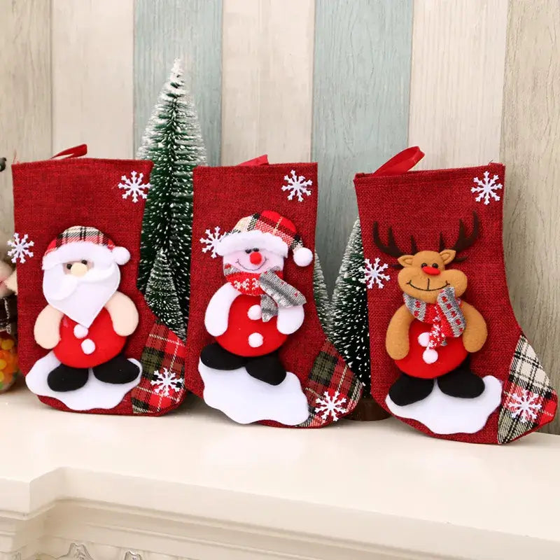 Meias-Enfeites-de-Natal-Pendurado-Decoração-Natal-Papai Noel-Tazmo-05