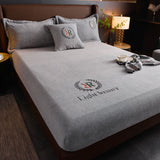 Capa Acolchoada Para Colchão Cinza