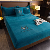 Capa Acolchoada Para Colchão Verde