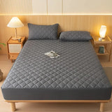 Capa de Colchão Acolchoado Cinza Escuro