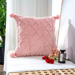 CAPAS DE ALMOFADAS COM BORDADO MACIO CHANTELY POMPOM