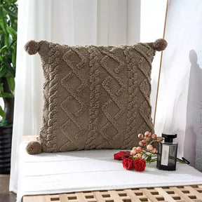 CAPAS DE ALMOFADAS COM BORDADO MACIO CHANTELY POMPOM