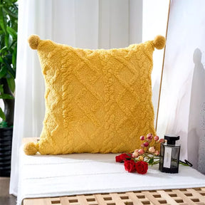 CAPAS DE ALMOFADAS COM BORDADO MACIO CHANTELY POMPOM
