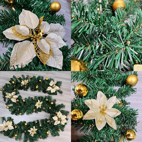 GUIRLANDA DE NATAL COM LUZ LED FLOWERS COLORS