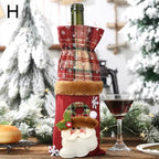 CAPAS DE VINHO E CHAMPAGNE DECORAÇÃO DE NATAL