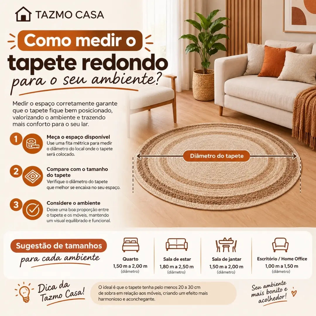 Tapete Redondo Para Sala e Quarto Tazmo Casa Como Medir Tapete Para Seu Ambiente 