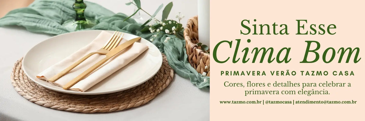 Loja tazmo casa temporada primavera verão itens selecionados com até 30% de desconto na coleção acessórios para servir desktop 