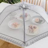 Tela Protetora de Alimentos Redonda Cinza