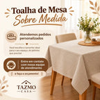 toalha de mesa retangular e quadrada personalizada loja tazmo casa 