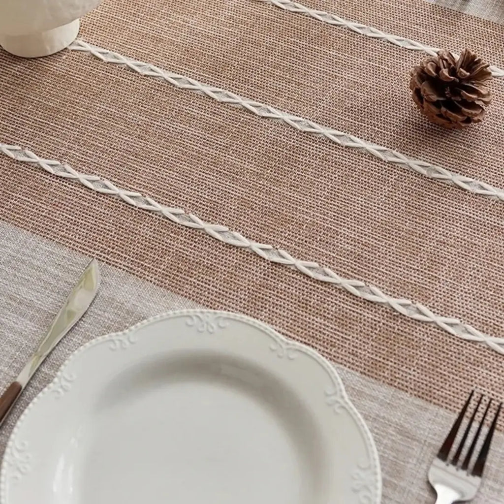 Toalha de Mesa Impermeável Linho Algodão Marajó Mesa de Jantar 