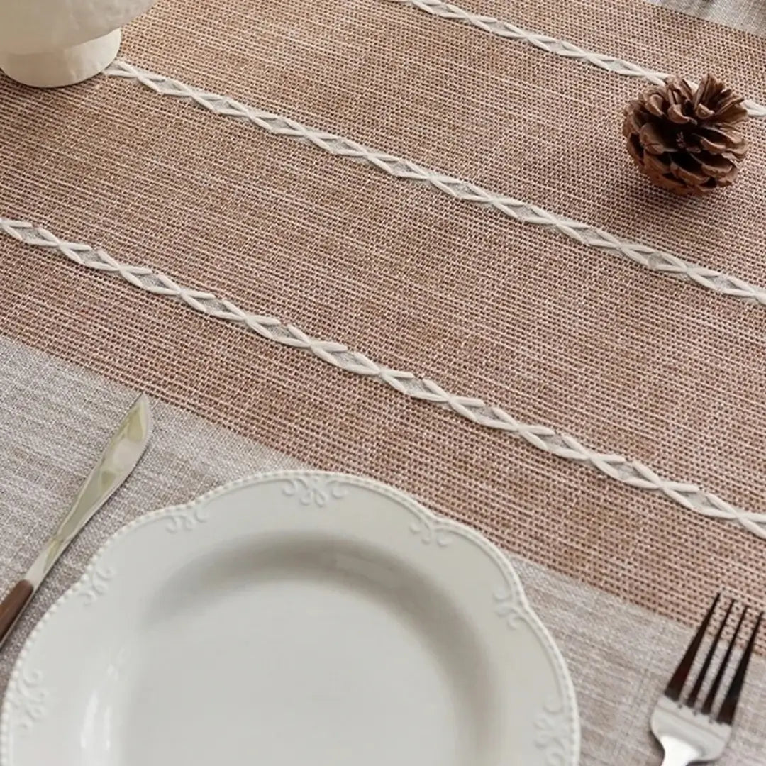 Toalha de Mesa Impermeável Linho Algodão Marajó Mesa de Jantar 