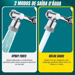 EXTENSOR DE TORNEIRA UNIVERSAL GIRATÓRIO - ROTAÇÃO 1080º