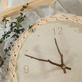 RELÓGIO DE PAREDE TRADICONAL TRANÇADO PARA DECORAÇÃO