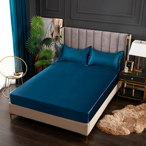 LENÇOL DE CETIM TAZMO, ROUPA DE CAMA, ELÁSTICO COM BOLSO FUNDO.